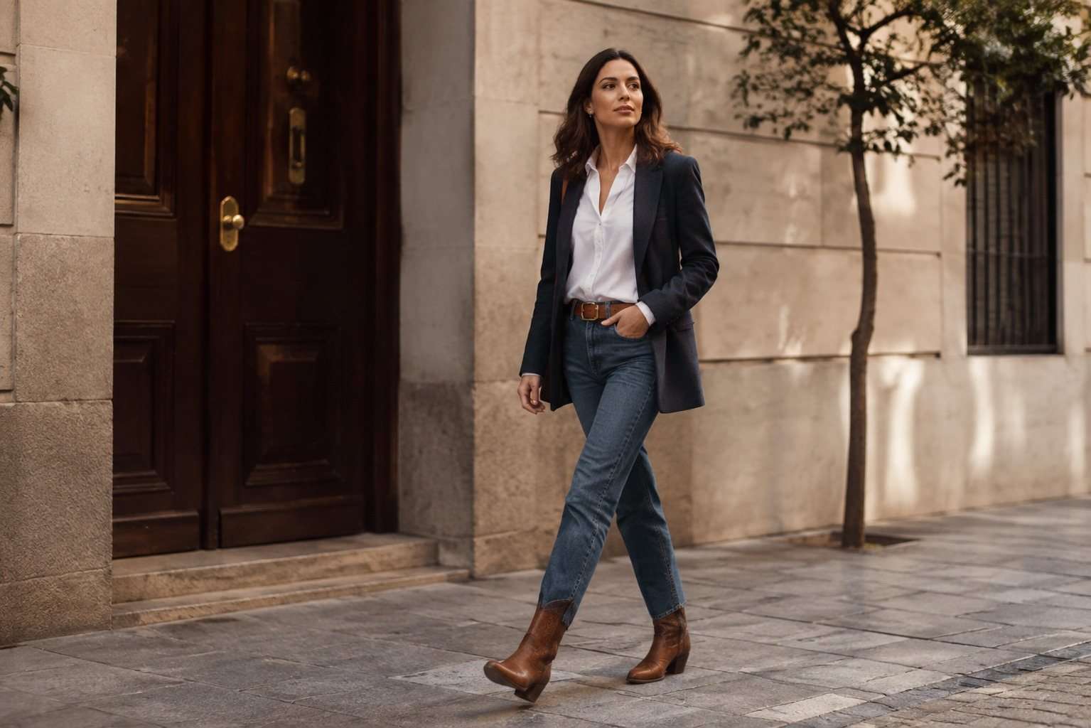 Cómo combinar botas cowboy marrones sin que el look parezca un disfraz