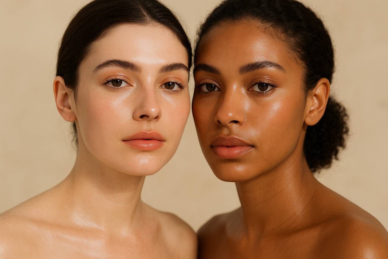 Tendencias en maquillaje natural 2025: piel luminosa y cejas suaves